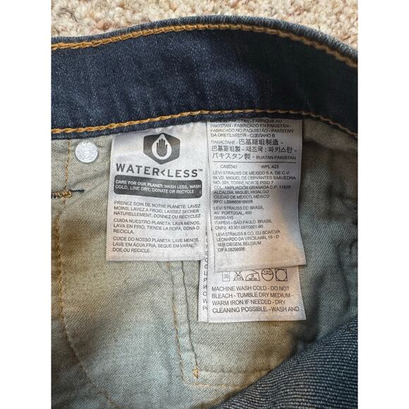 NWT, Men's Levi's 514 Blue Jeans/Pants size 40X34 STRETCH; Blank Red Tab - Picture 7 of 11